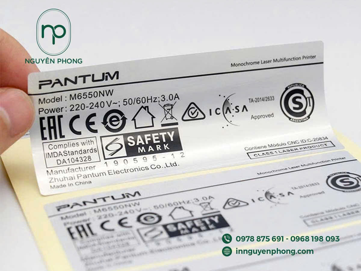 In decal bạc giá rẻ tại Nguyên Phong